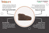 sustainable sherpa footwear usa - Sherpa Woollen Shoes- Brown Feature