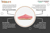 Chaussons d'intérieur à talon ouvert et semelle en cuir-Rose cerise