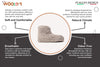 Sherpa Woollen Boots - Light Grey Feature