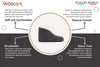 Sherpa Woollen Folding Shoes - Inside White /Outside Grey, Sherpa Shoes Feature ,