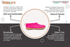Outdoor Shoes With Rubber Sole - Fuchsia Feature