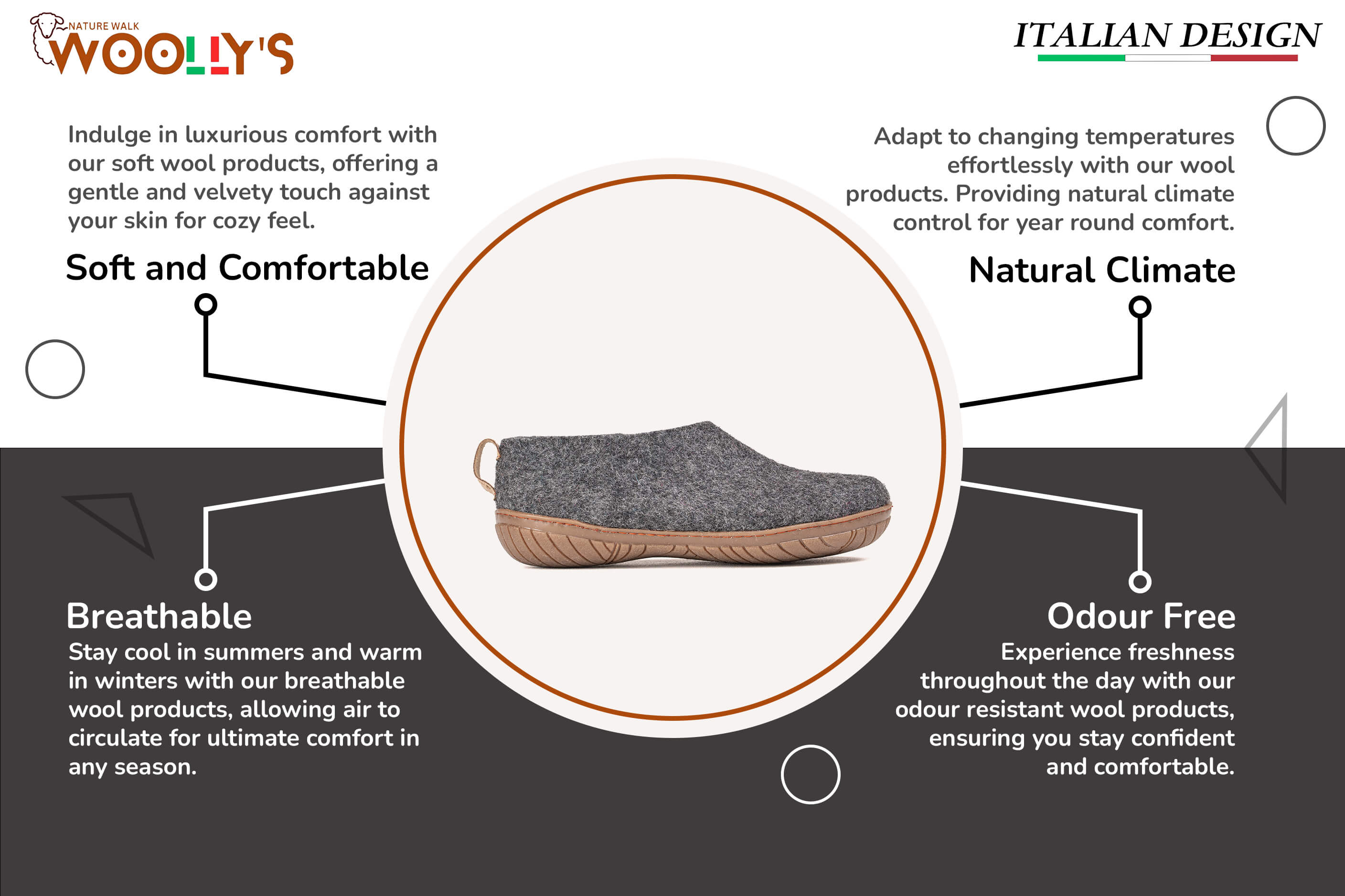 Outdoor Shoes With Rubber Sole - Charcoal Feature