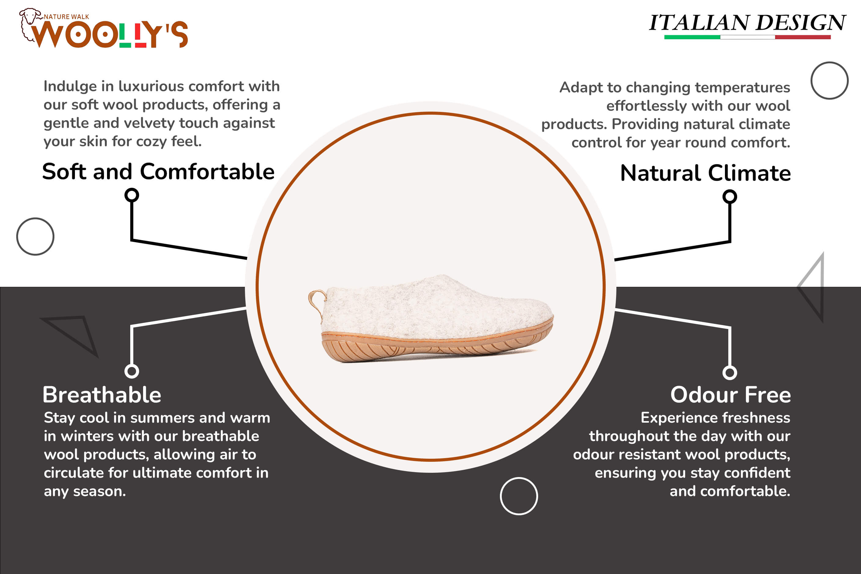 Outdoor Shoes With Rubber Sole - Light Brown Feature