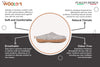 Outdoor Open Heel Slippers With Rubber Sole - Natural Grey Feature