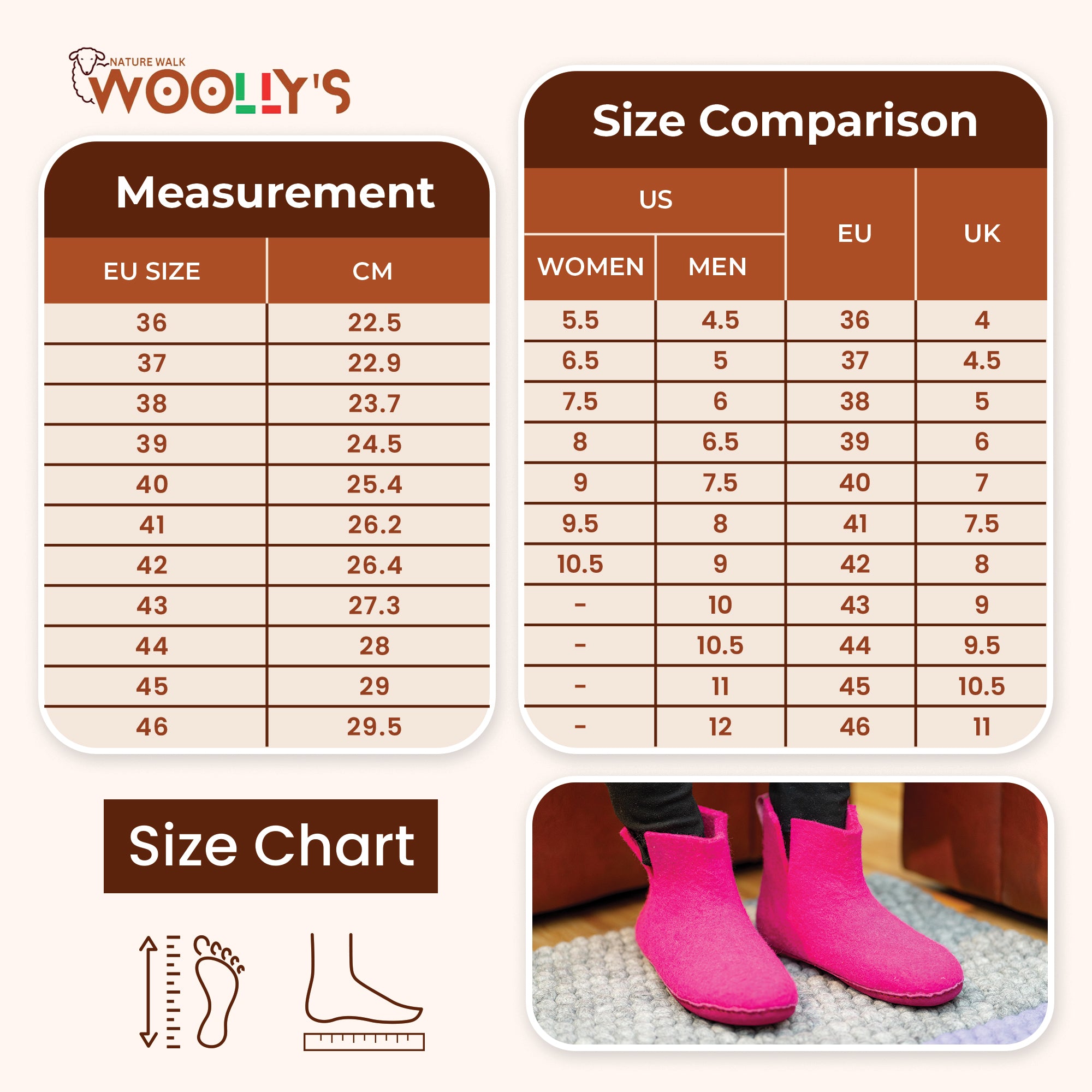 Stivali Da Interno Con Suola In Cuoio - Fucsia