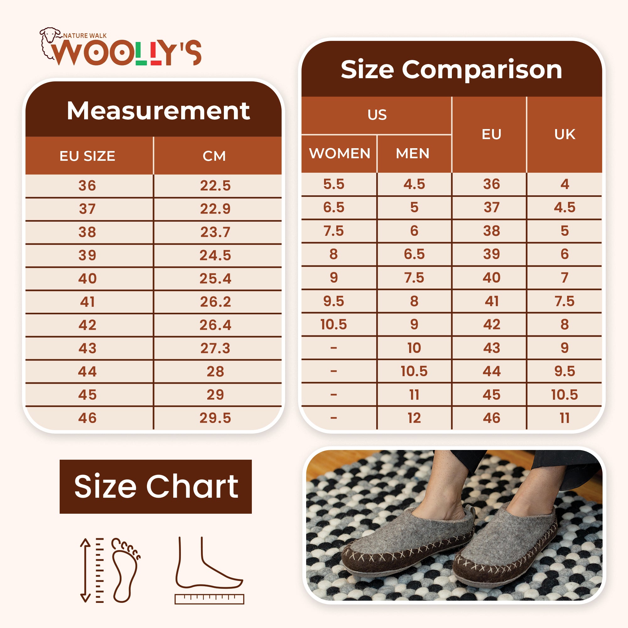 Indoor Open Heel Slipper With Leather Sole - Natural Brown & Light Brown