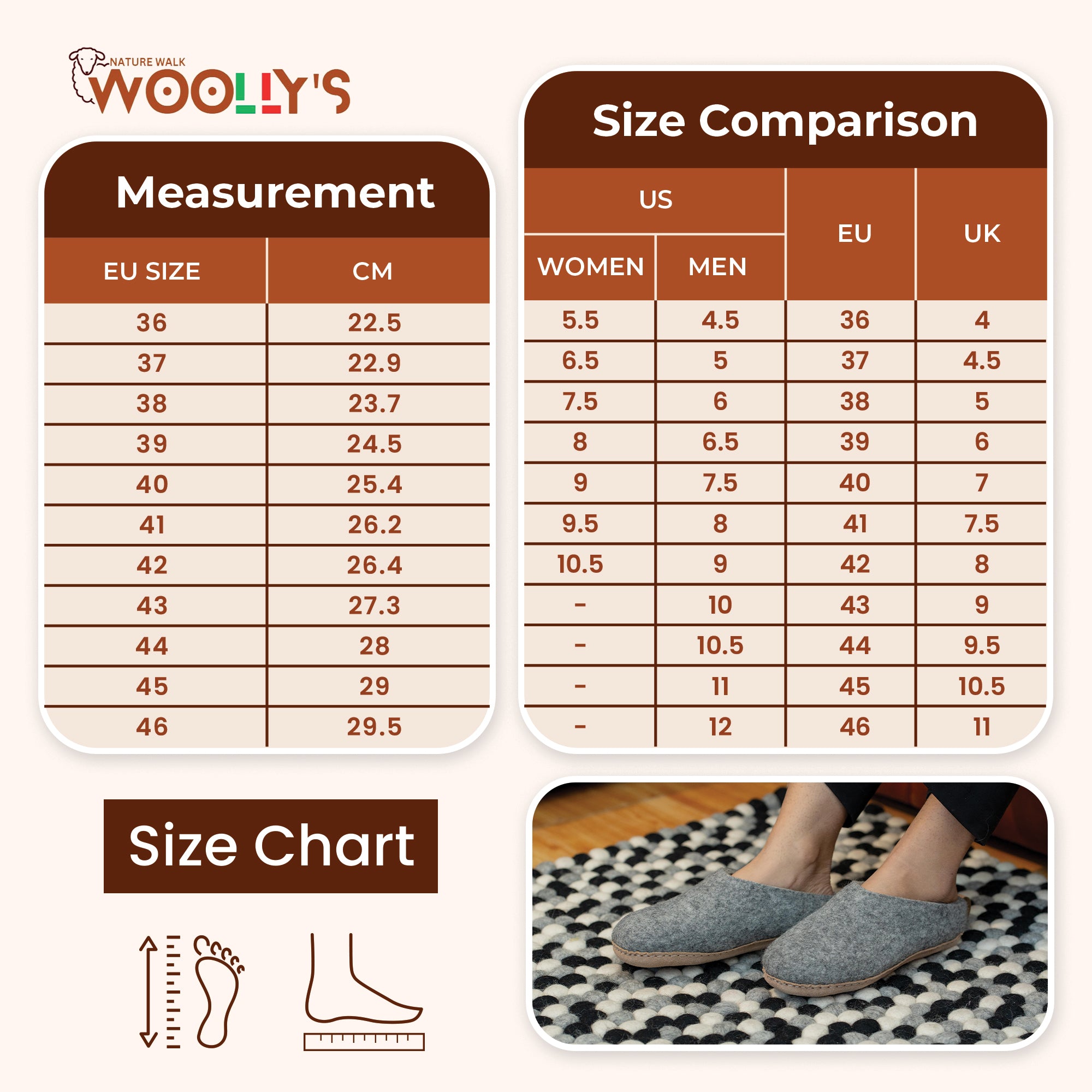 Indoor Open Heel Slippers With Leather Sole - Natural Grey