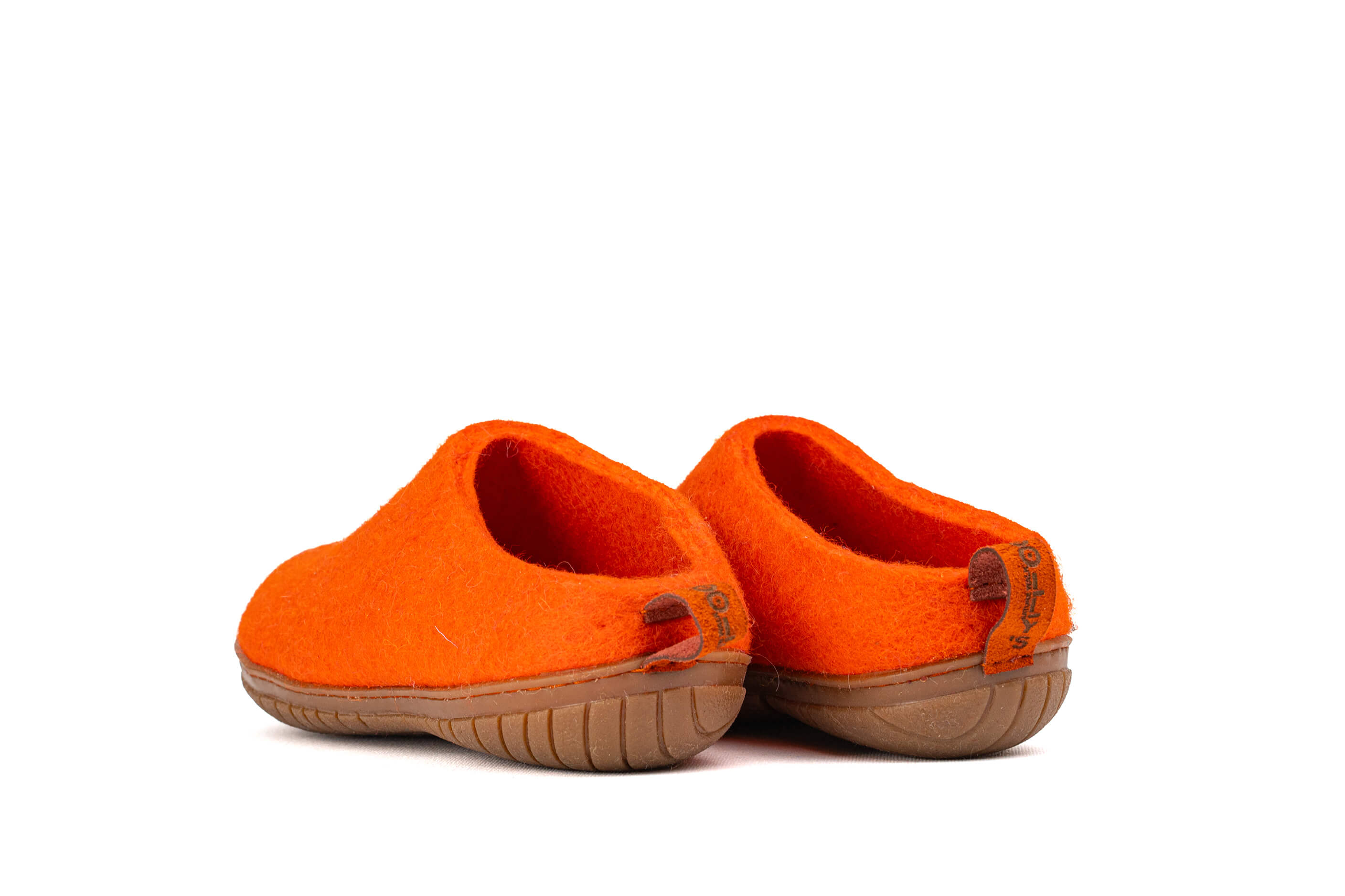 Outdoor Open Heel Slippers With Rubber Sole - Orange