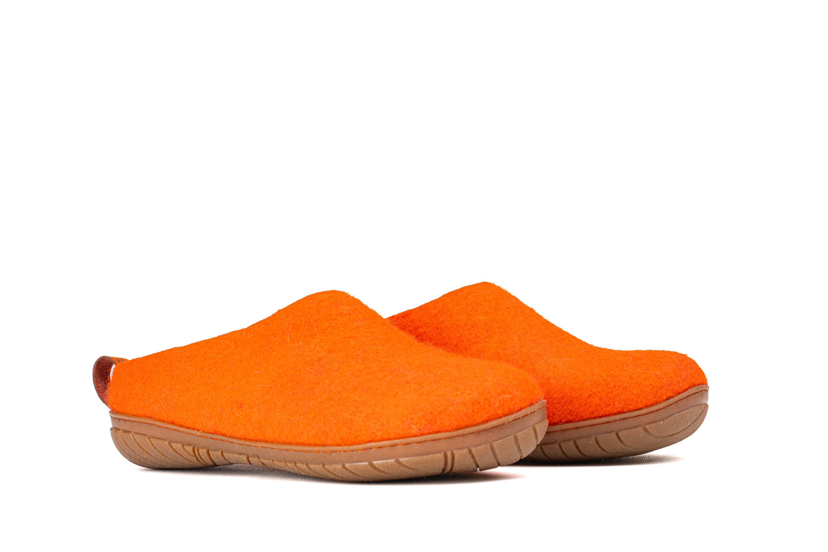 Outdoor Open Heel Slippers With Rubber Sole - Orange