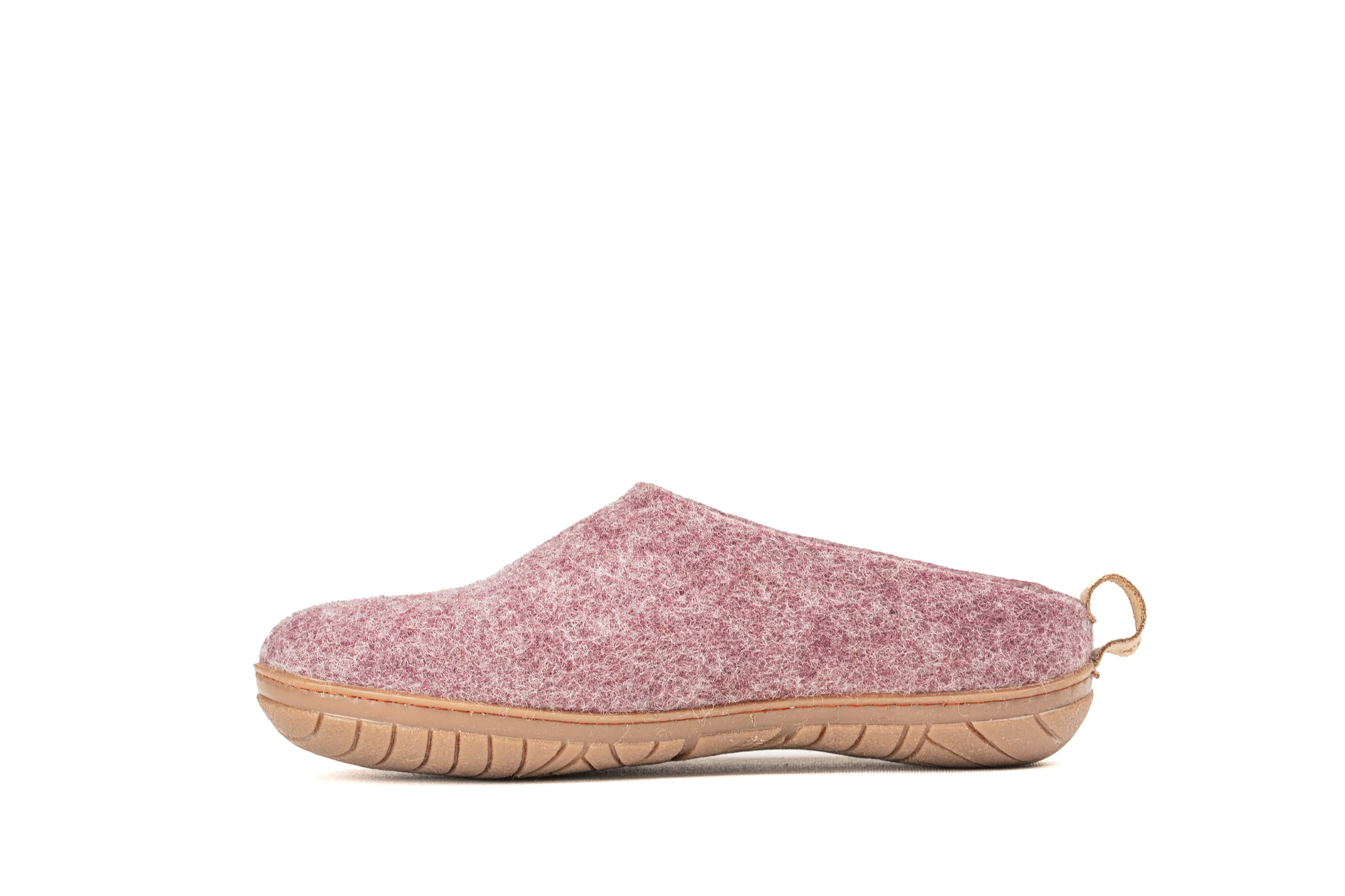 Outdoor Open Heel Slippers With Rubber Sole - Lavender