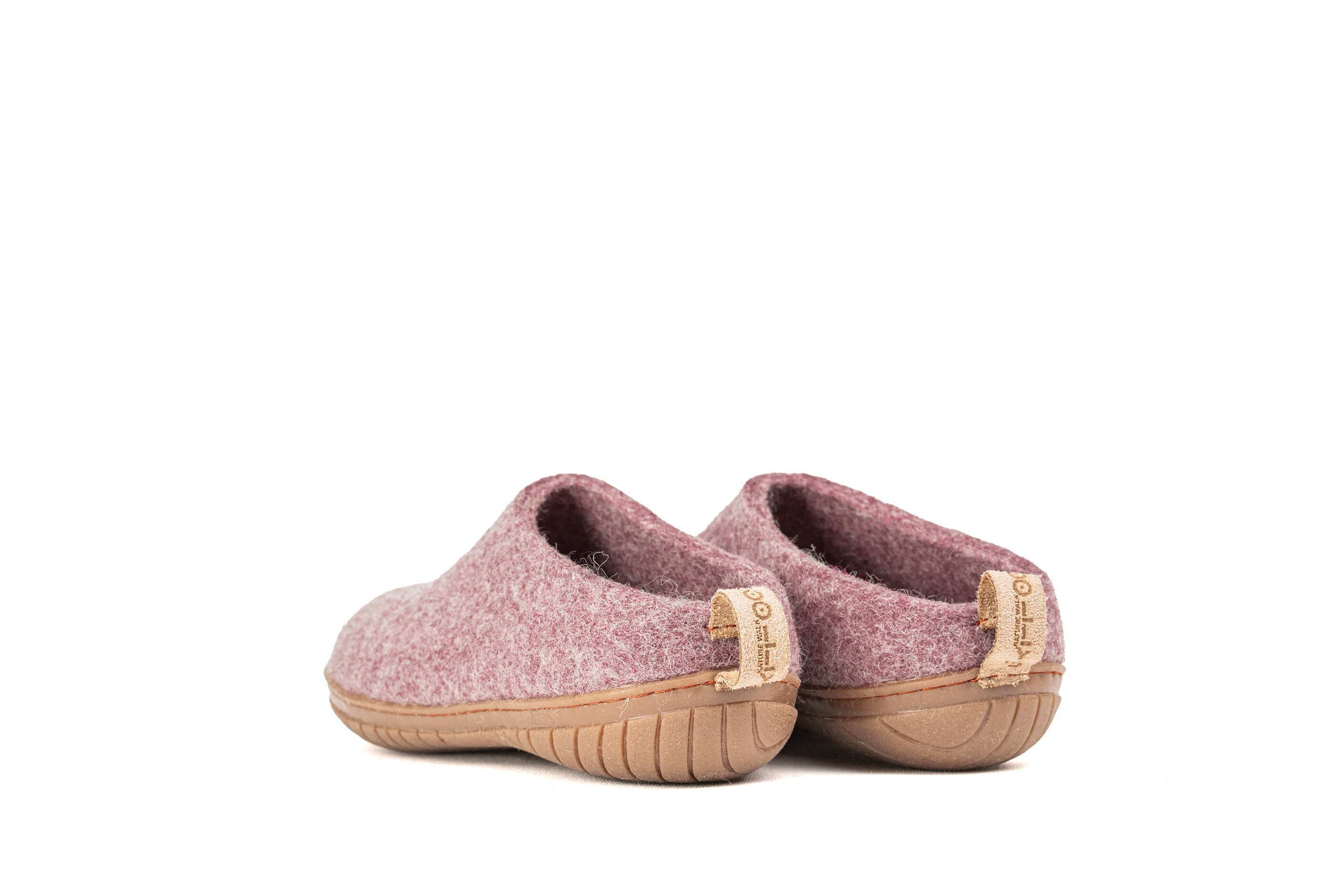 Outdoor Open Heel Slippers With Rubber Sole - Lavender