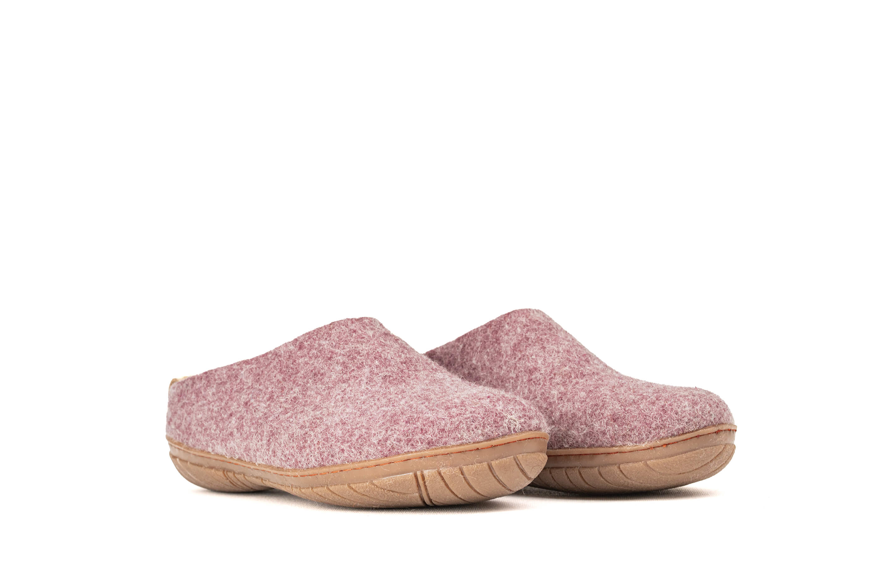 Outdoor Open Heel Slippers With Rubber Sole - Lavender