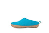 Outdoor Open Heel Slippers With Rubber Sole - Turquoise
