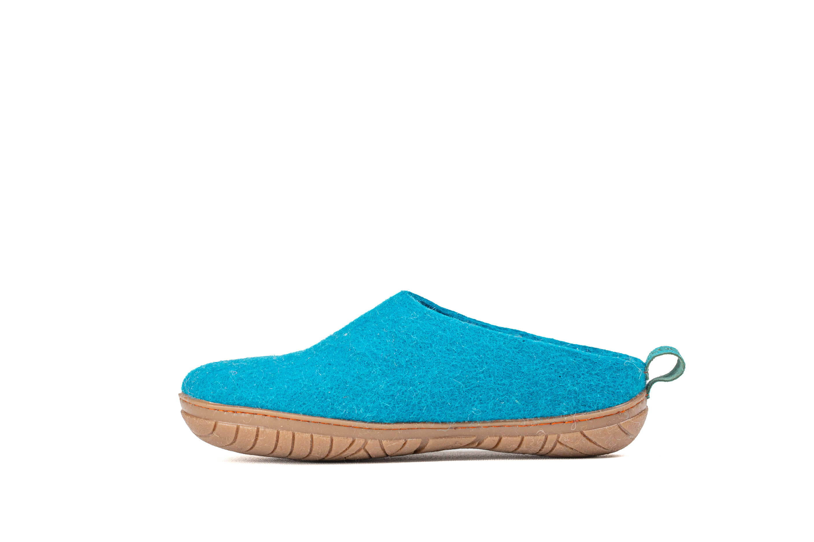 Outdoor Open Heel Slippers With Rubber Sole - Turquoise