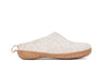 Outdoor Open Heel Slippers With Rubber Sole - Light Brown