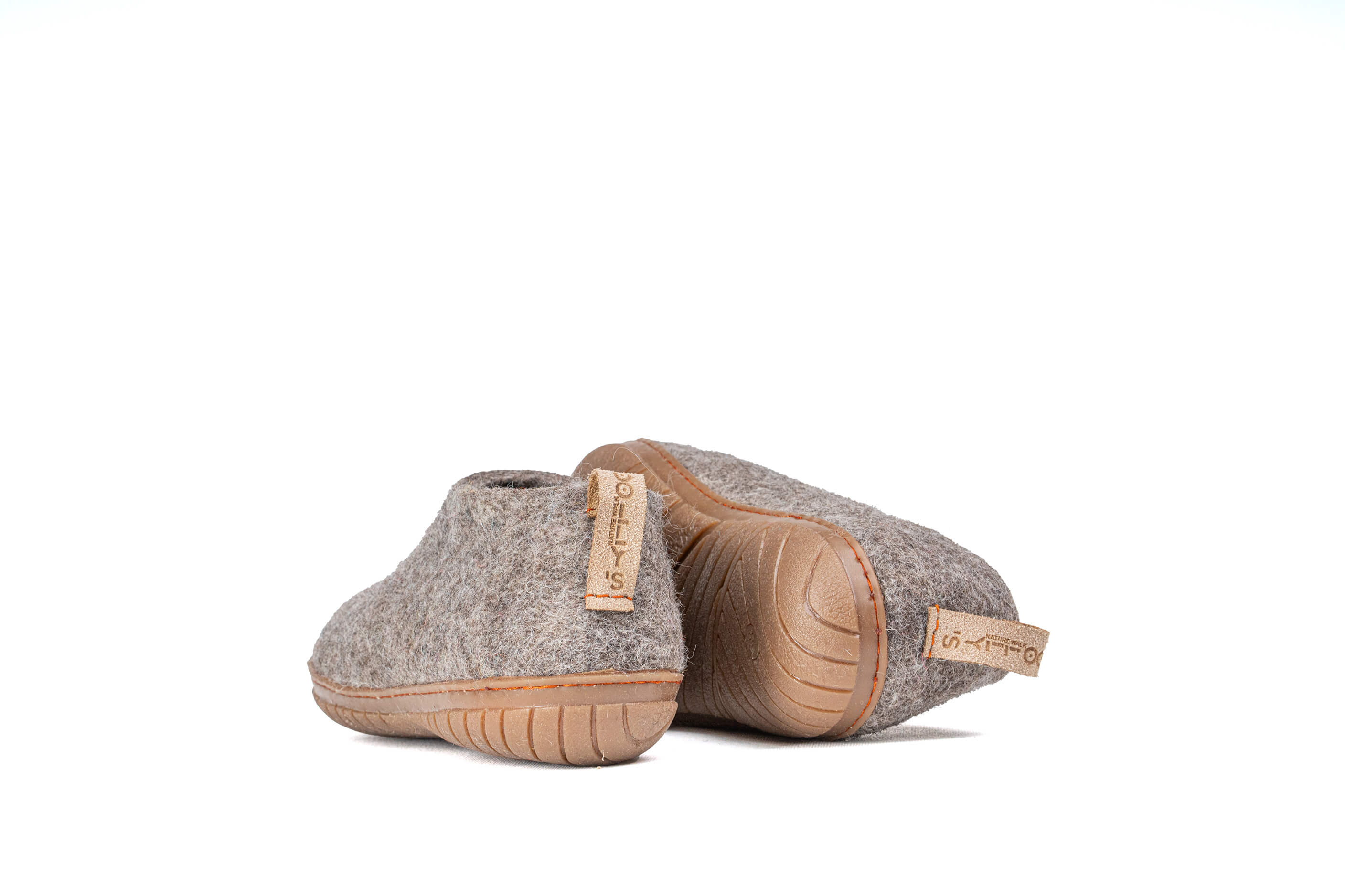 Outdoor Shoes With Rubber Sole - Natural Brown