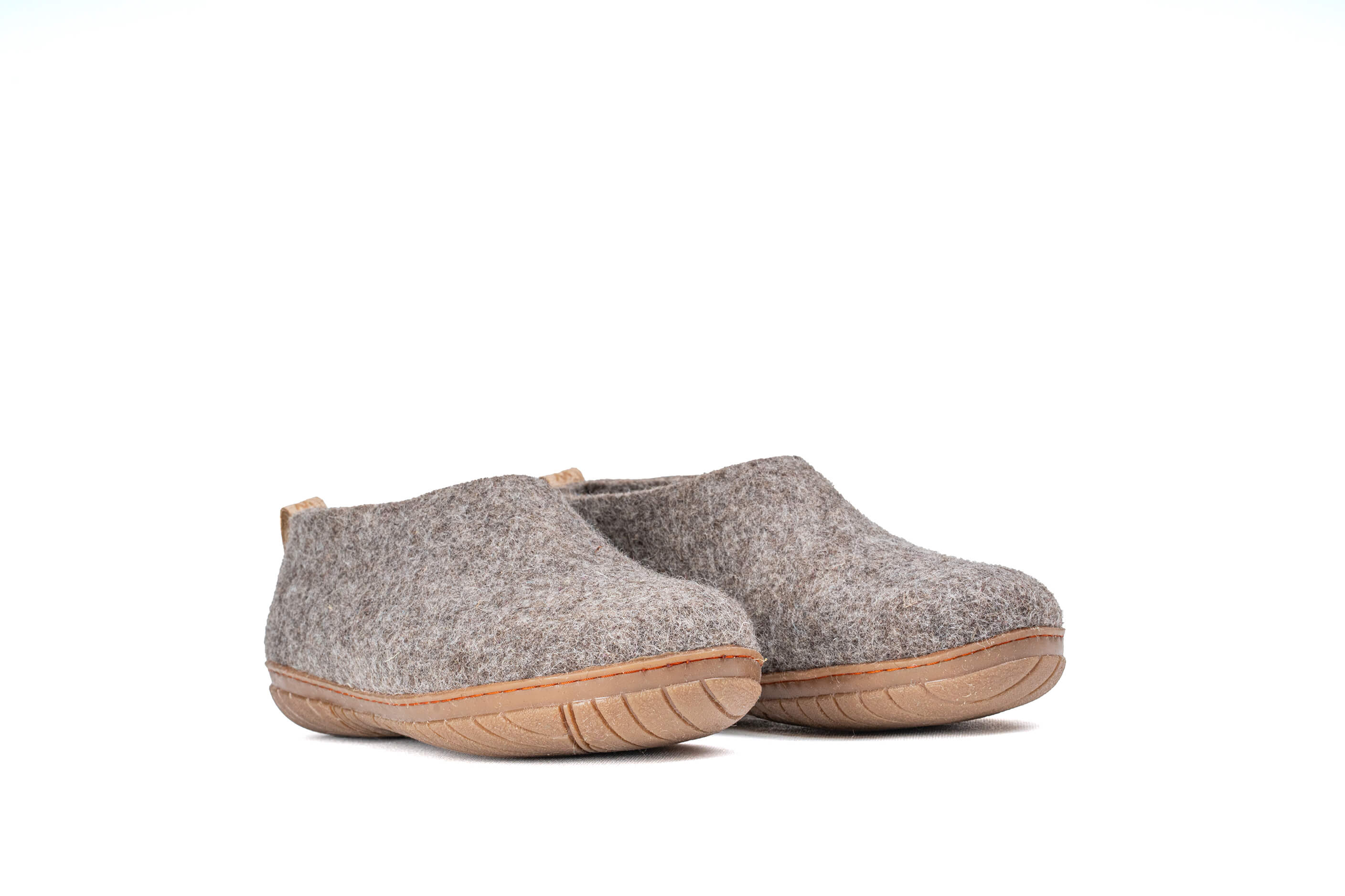 Outdoor Shoes With Rubber Sole - Natural Brown