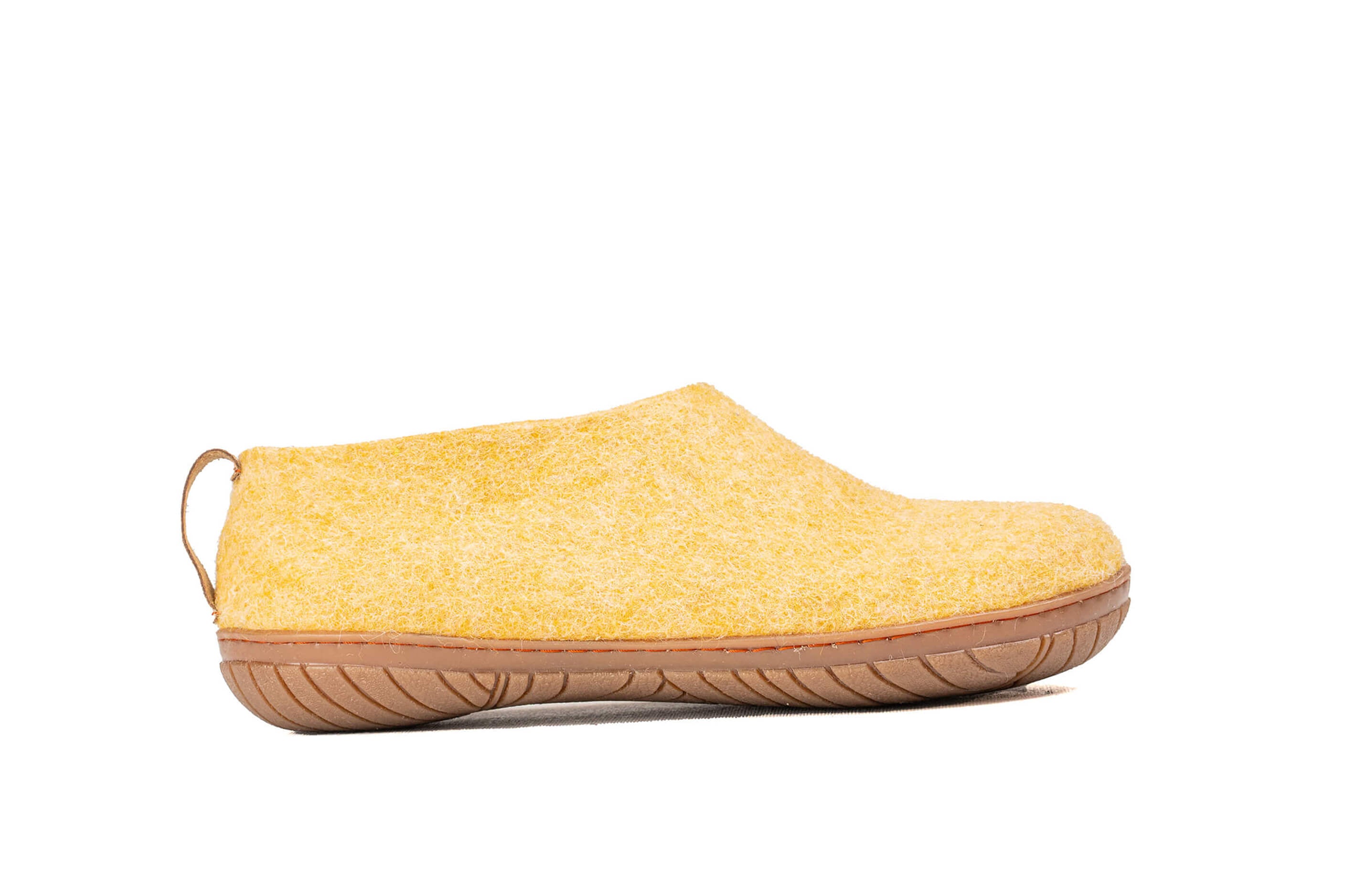 Outdoor Shoes With Rubber Sole - Mustard