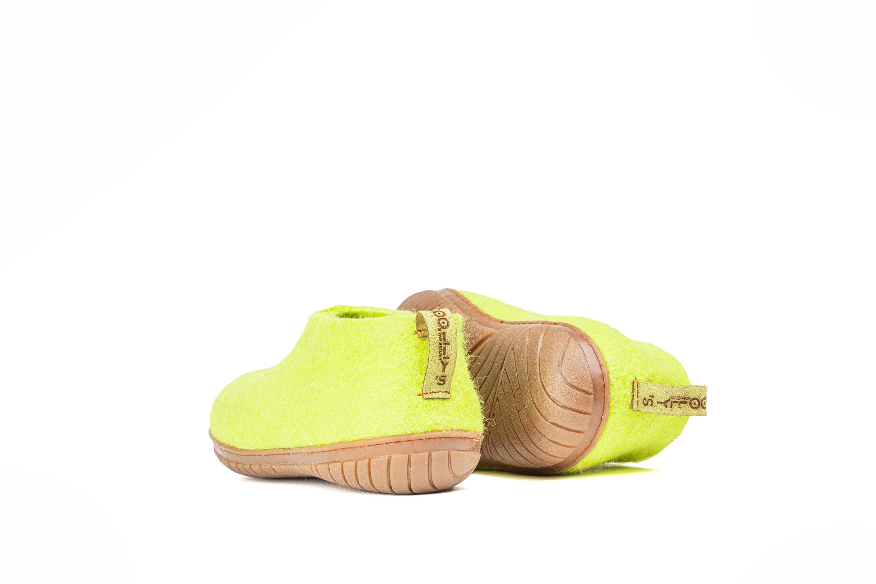 Outdoor Shoes With Rubber Sole - Lime Green