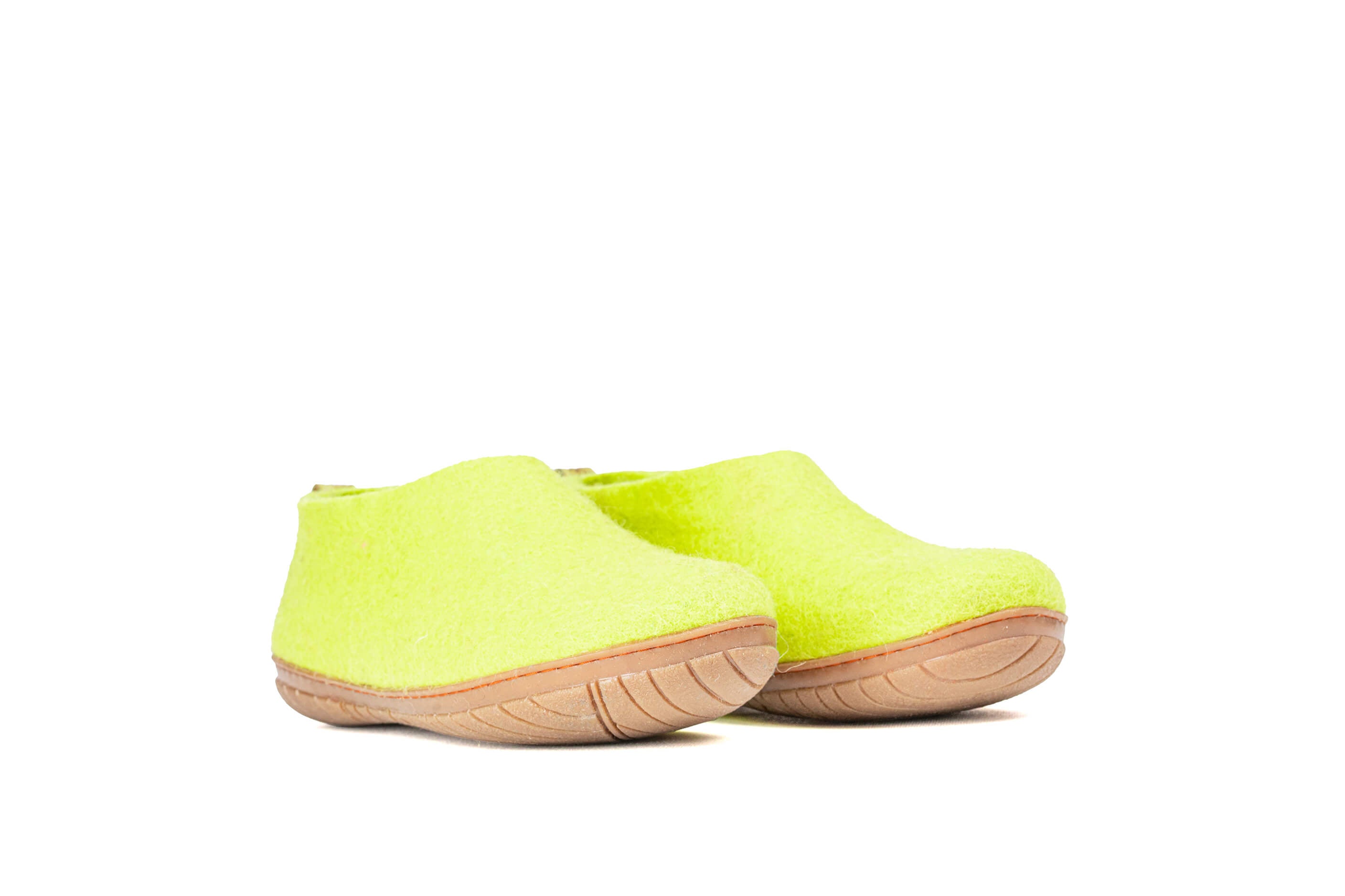Outdoor Shoes With Rubber Sole - Lime Green