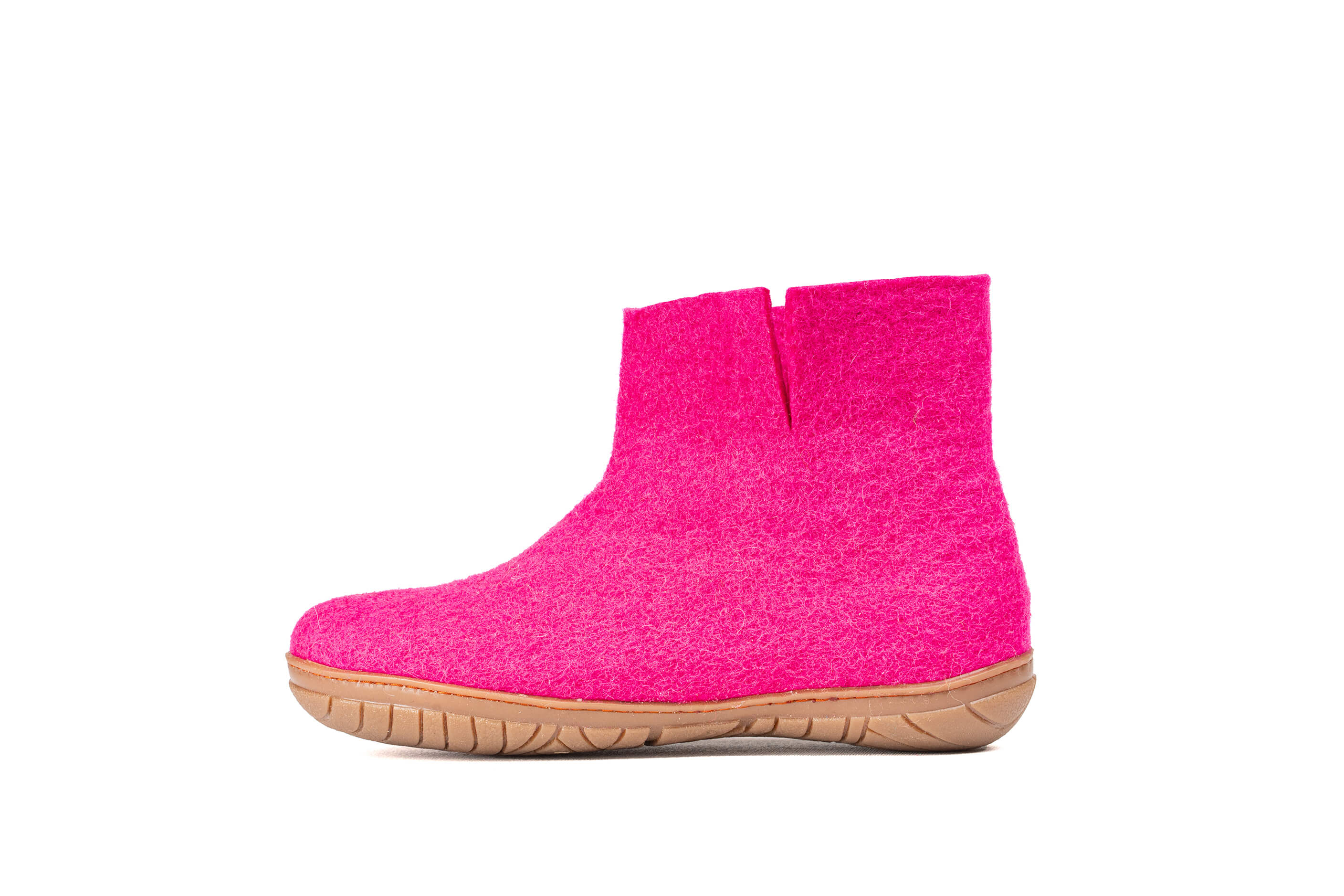 Outdoor Low Boots With Rubber Sole -Fuchsia
