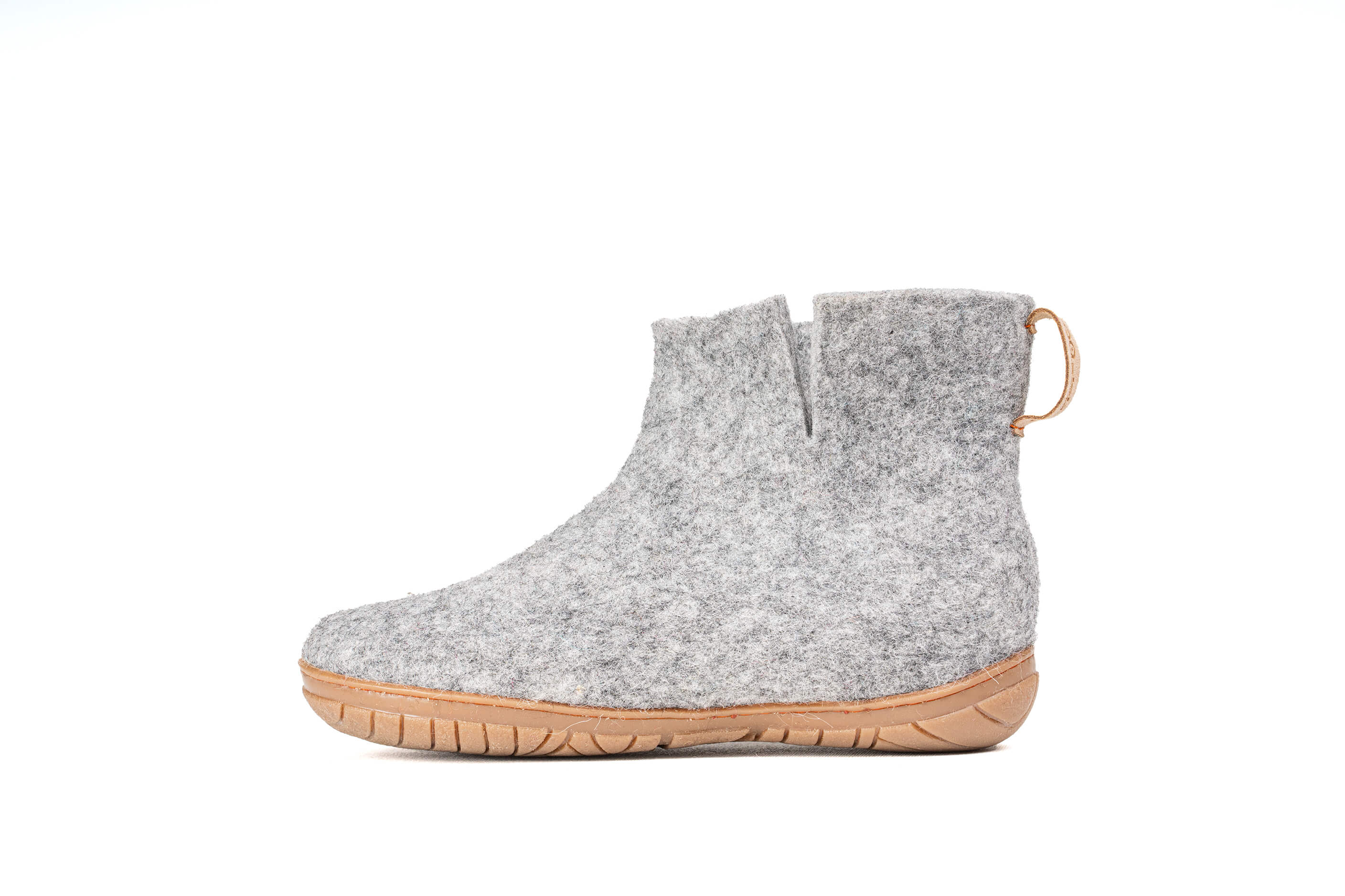 Outdoor Low Boots With Rubber Sole - Natural Grey