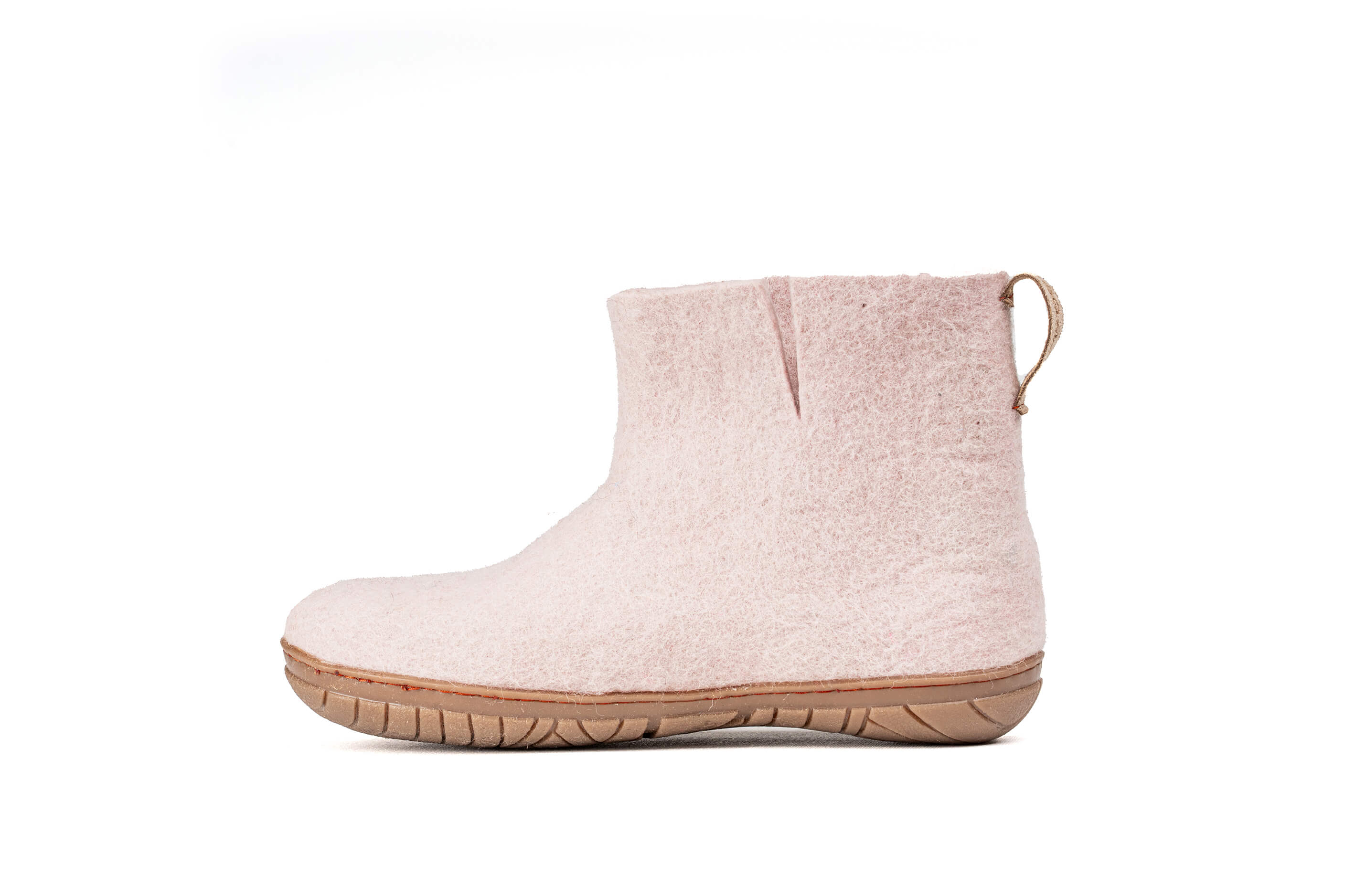 Outdoor Low Boots With Rubber Sole - Baby Pink
