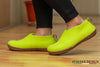 Outdoor Shoes With Rubber Sole - Lime Green