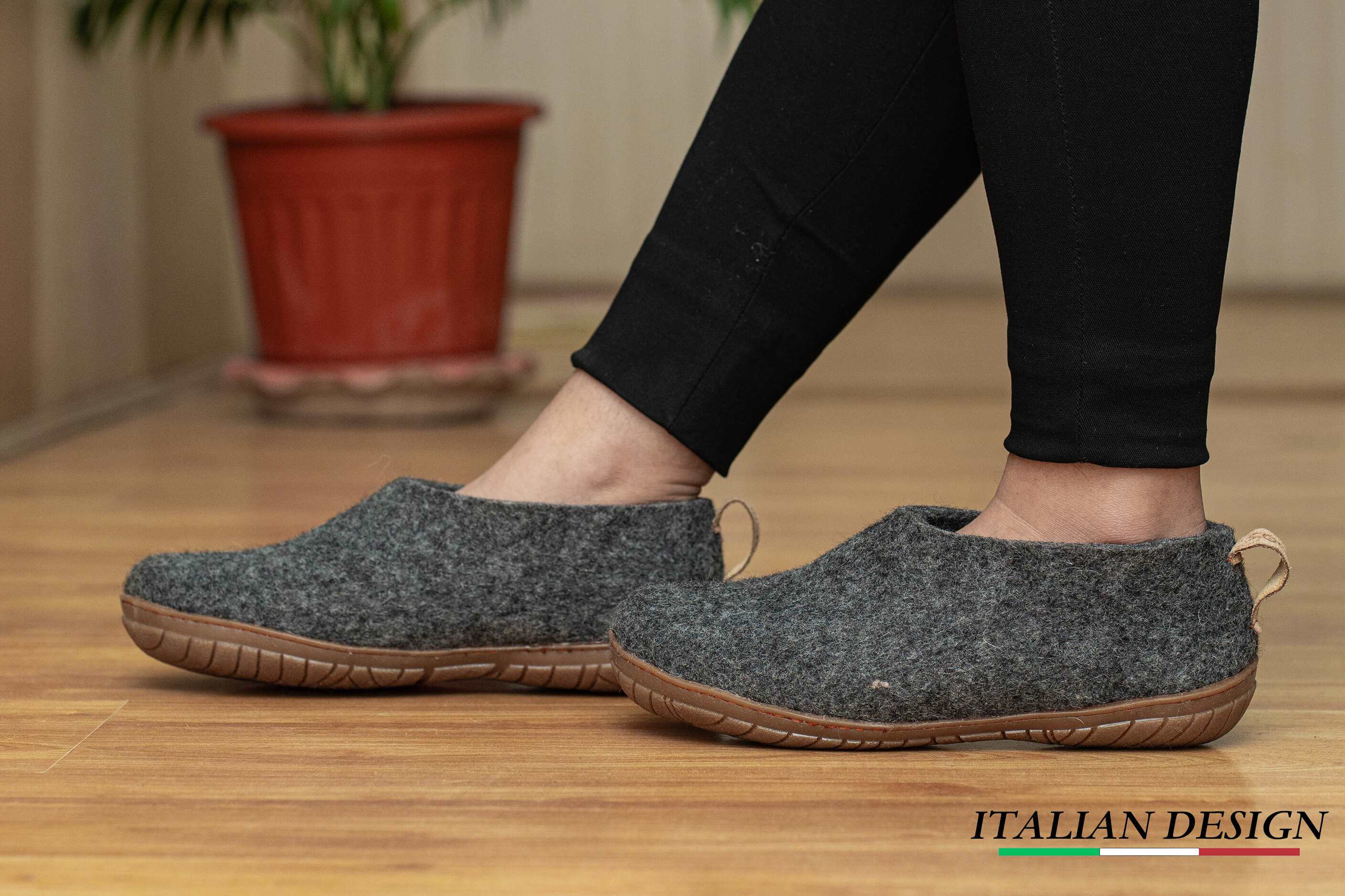 Outdoor Shoes With Rubber Sole - Charcoal