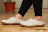 Outdoor Open Heel Slippers With Rubber Sole - Light Brown