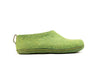 Scarpe da interni con suola in cuoio - Verde