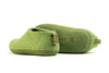 Scarpe da interni con suola in cuoio - Verde