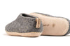 Scarpe da interni con suola in cuoio - Antracite
