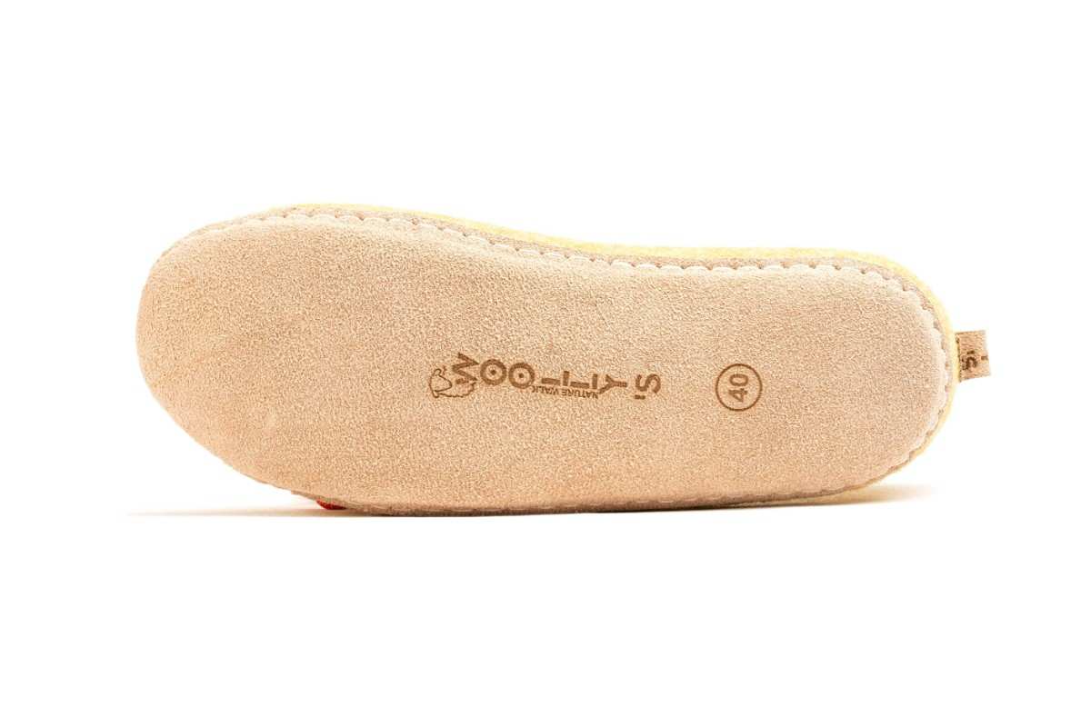 Scarpe Da Interno Con Suola In Cuoio - Senape