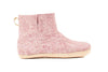 Bottes d'intérieur à semelles en cuir-Lavande