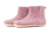 Bottes d'intérieur à semelles en cuir-Lavande