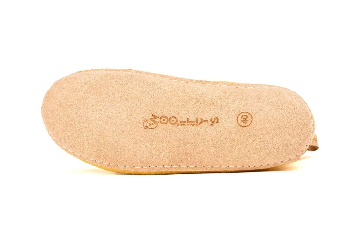 Stivali da interno con suola in pelle - Senape