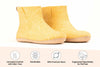Botas de interior con suela de cuero - Mostaza