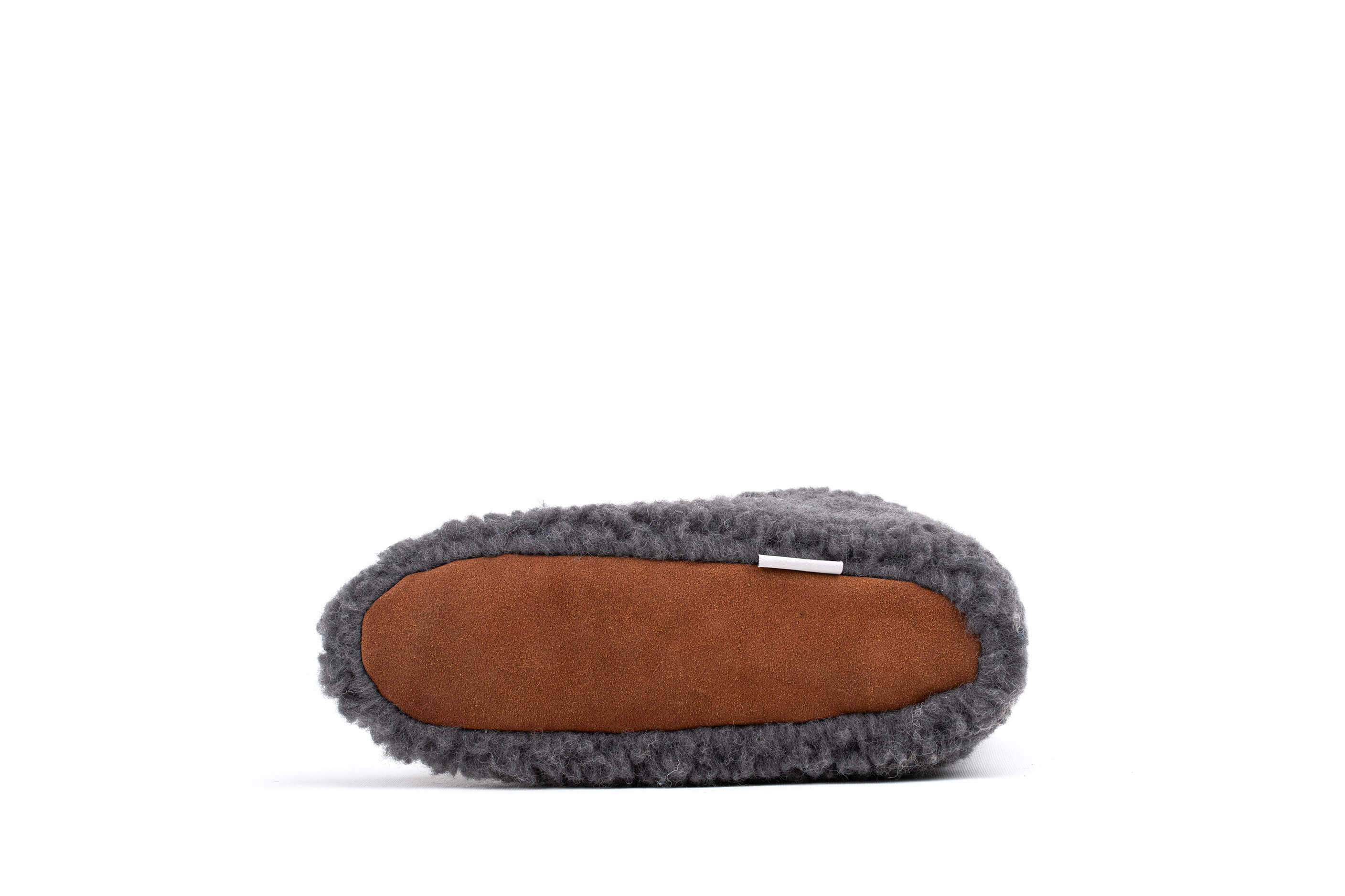 Sherpa Woollen Folding Shoes - Inside White /Outside Grey