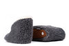 Sherpa Woollen Folding Shoes - Inside White /Outside Grey