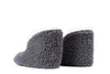 Sherpa Woollen Folding Shoes - Inside White /Outside Grey, Handmade Sherpa Shoes