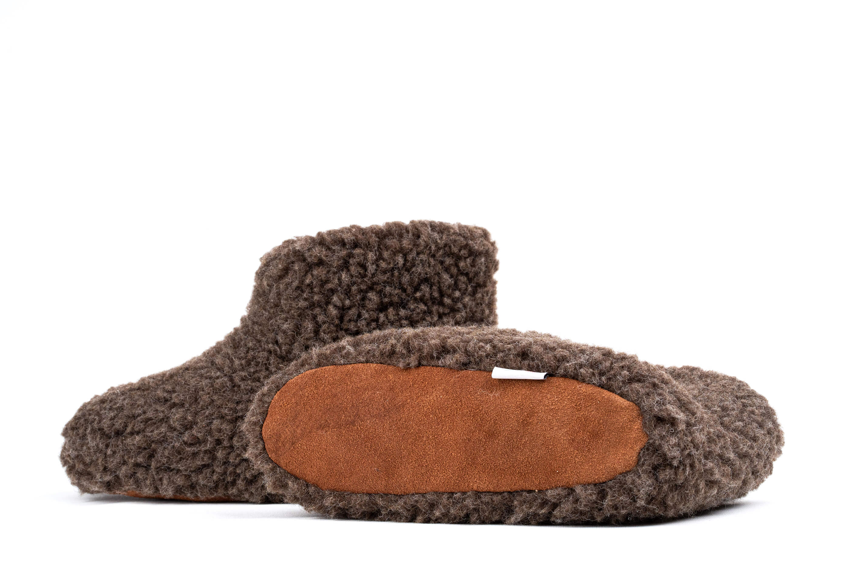 Sherpa Woollen Boots - Brown