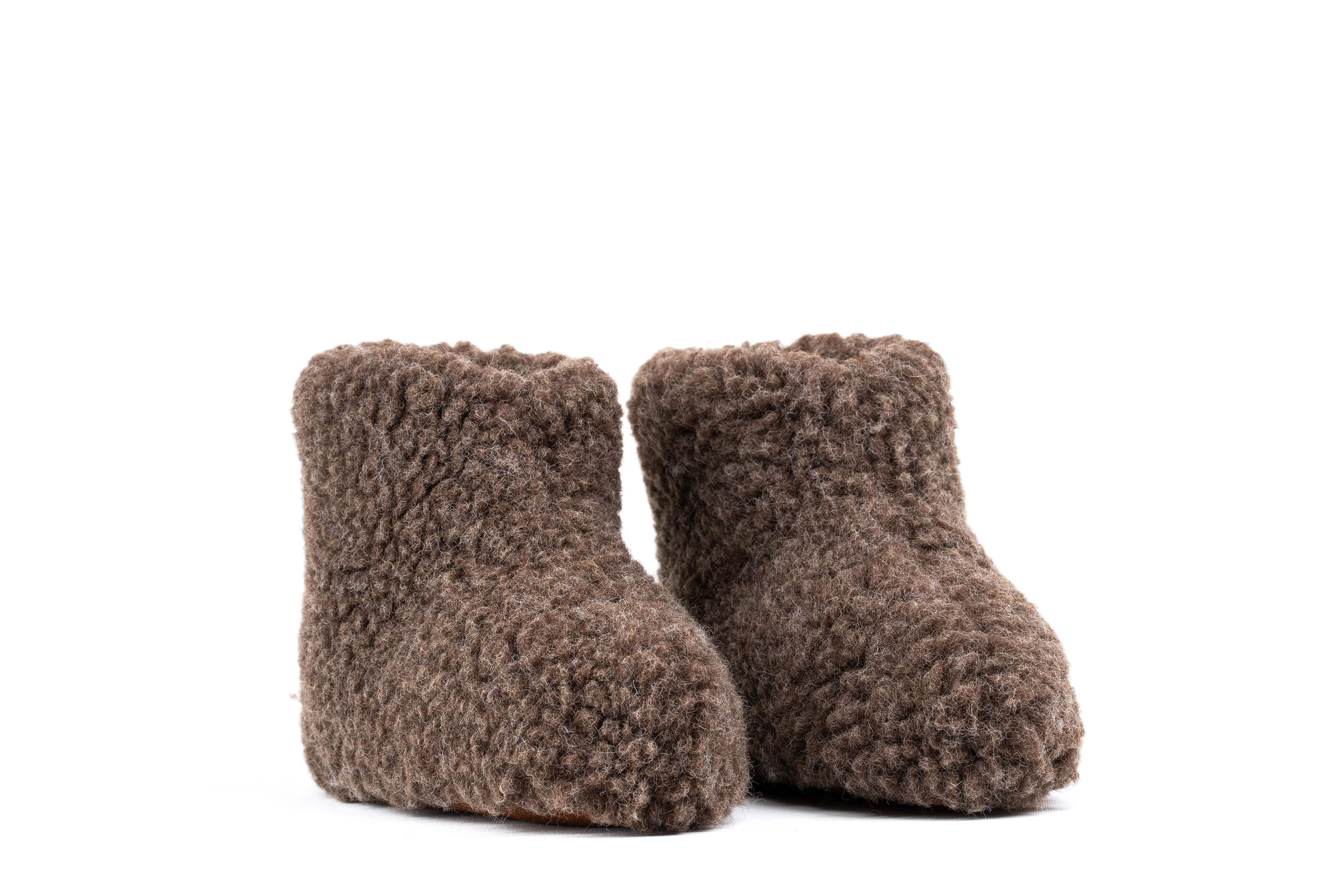 Sherpa Woollen Boots - Brown
