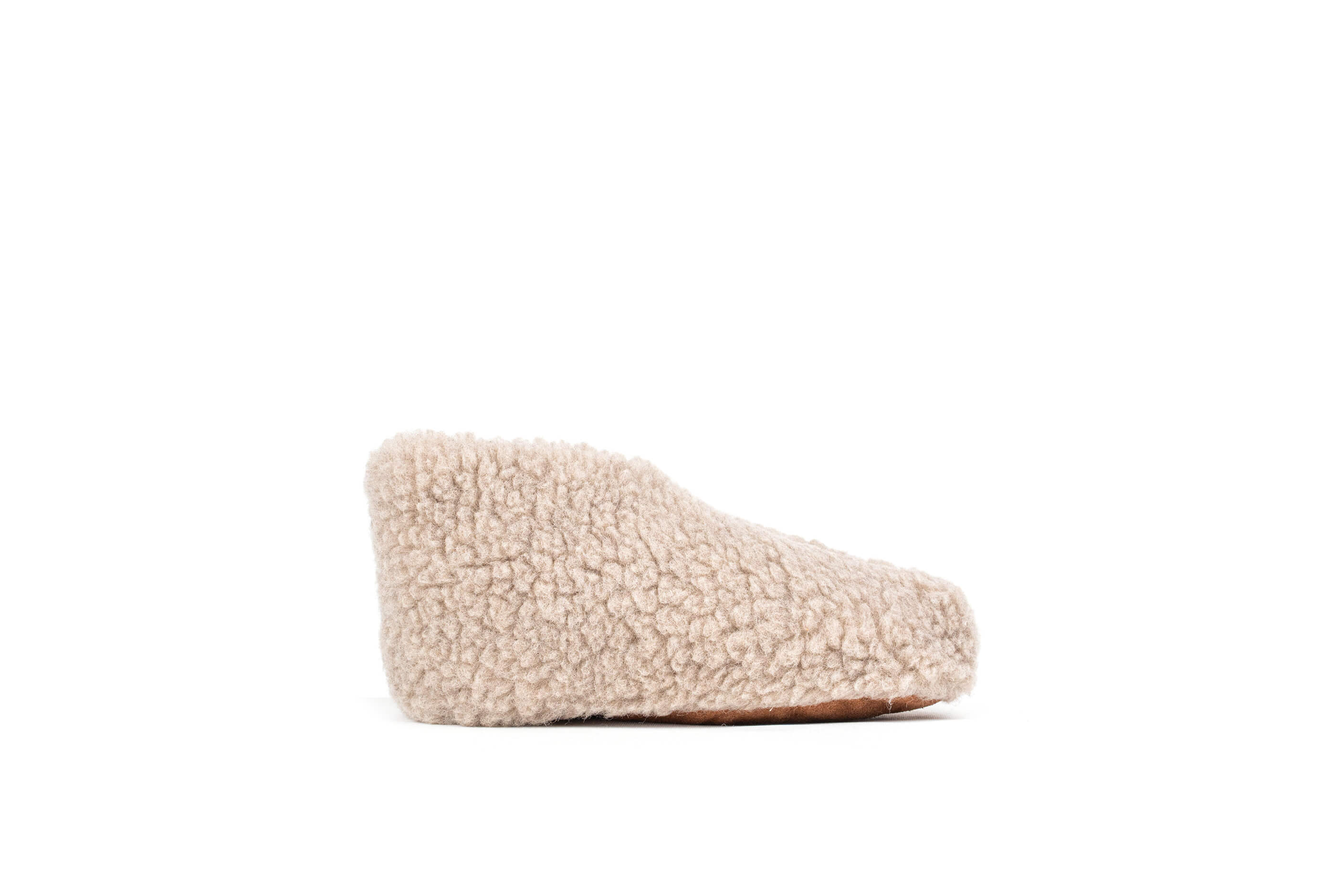 Sherpa Woollen Shoes- Light Brown