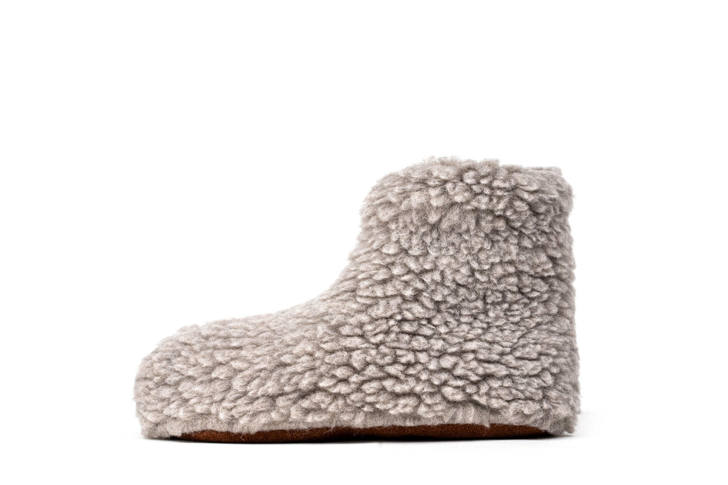 Sherpa Woollen Boots - Light Grey