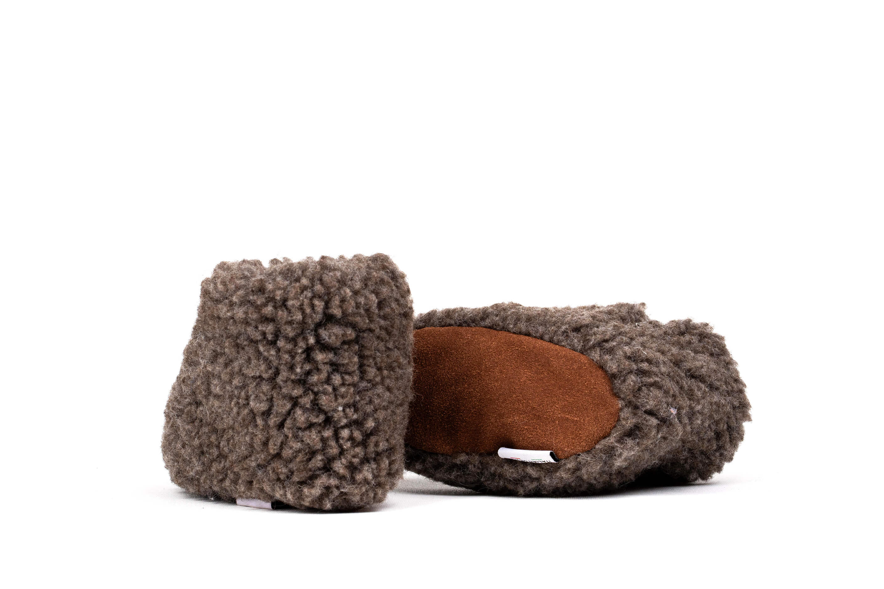 Sherpa Woollen Kids Shoes - Mocha Brown