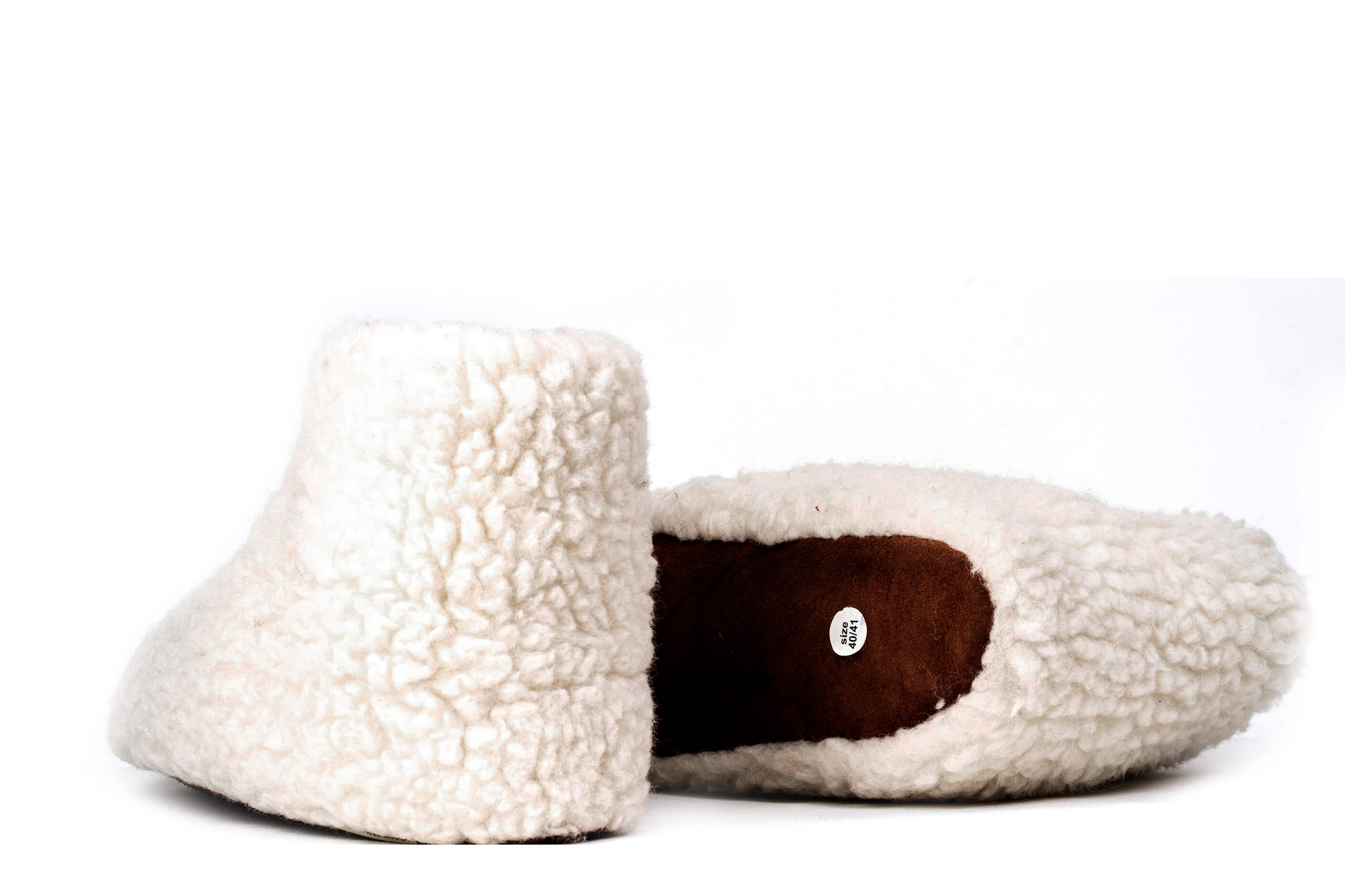 Sherpa Woollen Boots - White