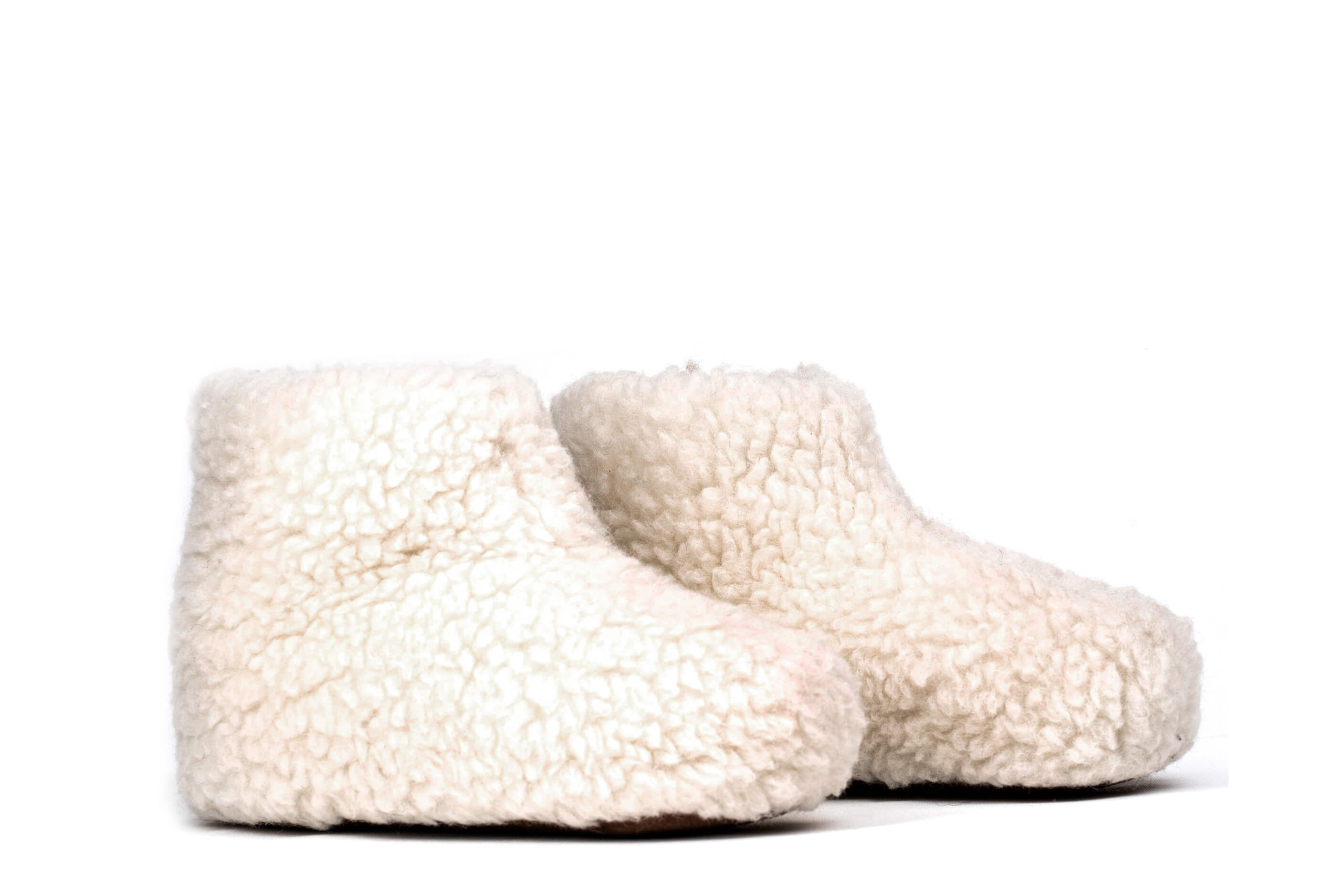 Sherpa Woollen Boots - White