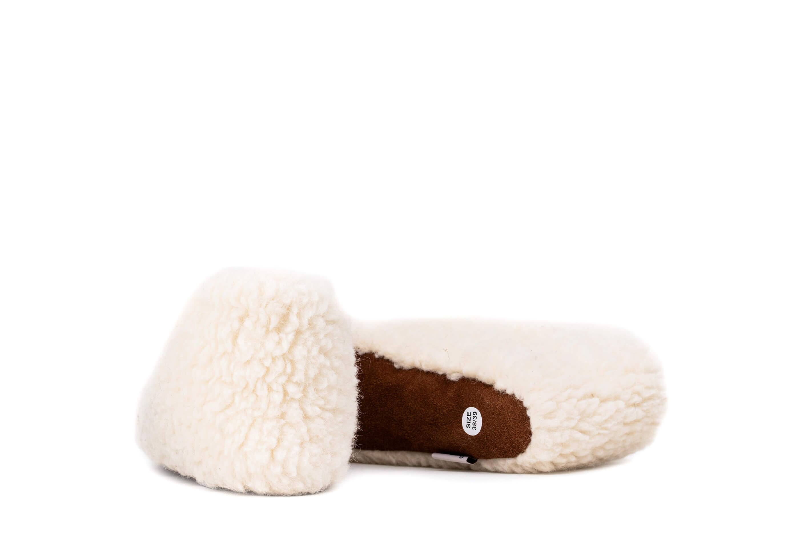 Sherpa Woollen Shoes- White