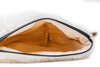 Woollyes Sherpa Woolen Minaudieres purse- White
